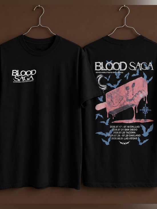 Gildan Other - ENHYPEN WORLD TOUR 'BLOOD SAGA' in North America T-shirt Reprint